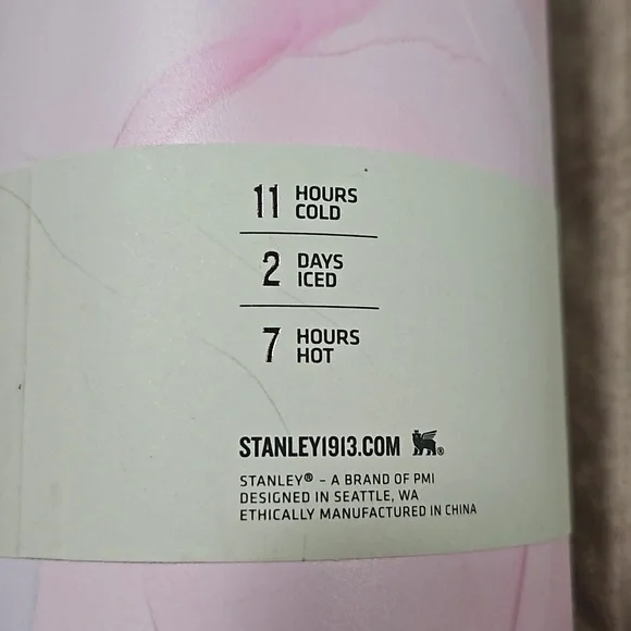 Stanley 40 oz Stainless Steel H2.0 flows tates Quencher Tumbler Watercolor Tulle - Picture 7 of 9